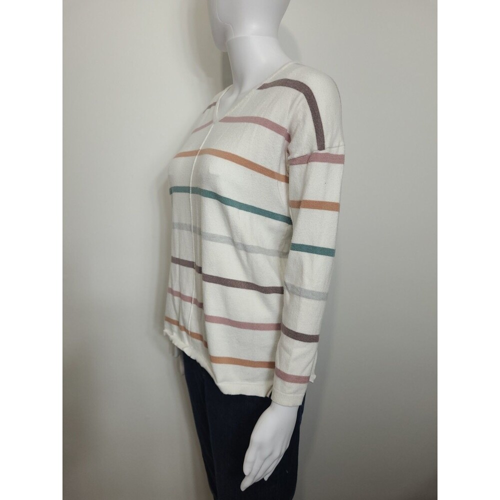 Staccato Sweater Womens Size Small Long Sleeves Multicolor Striped Soft - Picture 2 of 6